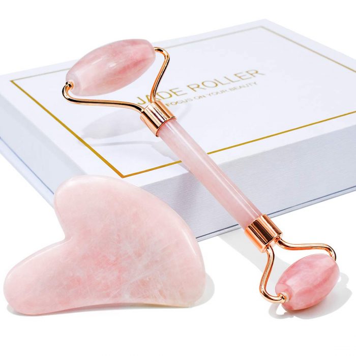 BAIMEI Jade Roller & Gua Sha, Face Roller, Facial Beauty Roller Skin Care Tools - Image 1