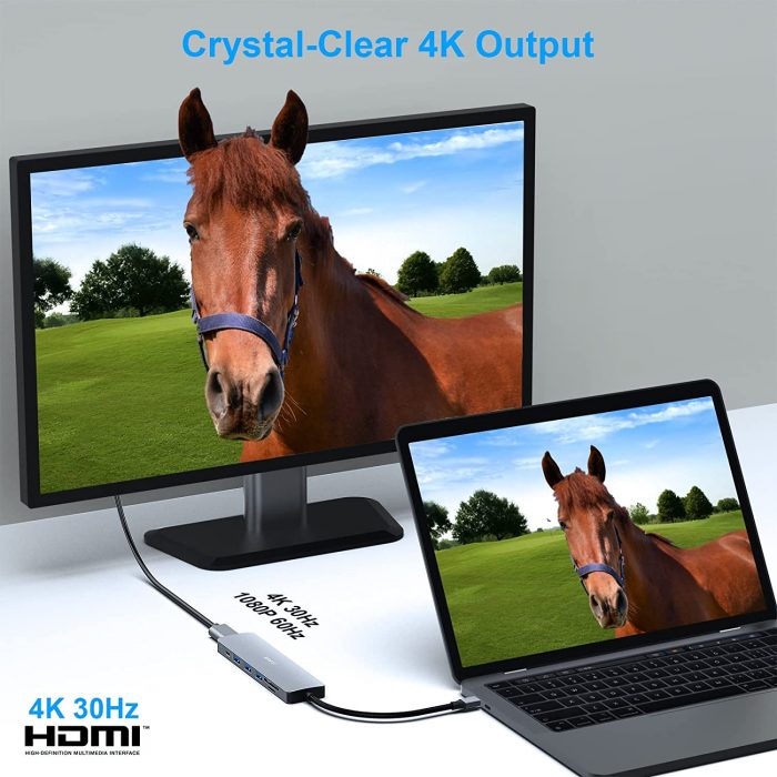 BENFEI USB C HUB, 4K HDMI, SD and Micro SD Card Reader - Image 2