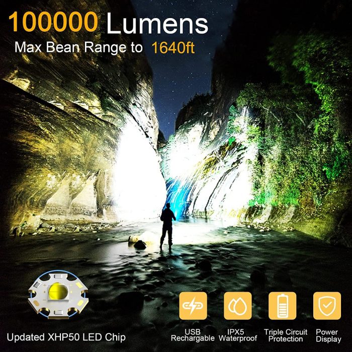 BERCOL Rechargeable LED Flashlights High Lumens - Image 2
