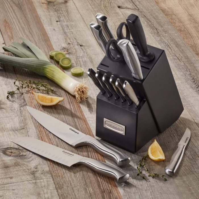 Cuisinart 15 Piece Kitchen Knife Set with Block - Image 2