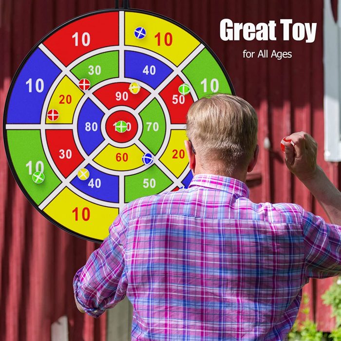 BooTaa 29" Large Dart Board for Kids, Kids Dart Board with Sticky Balls - Image 2