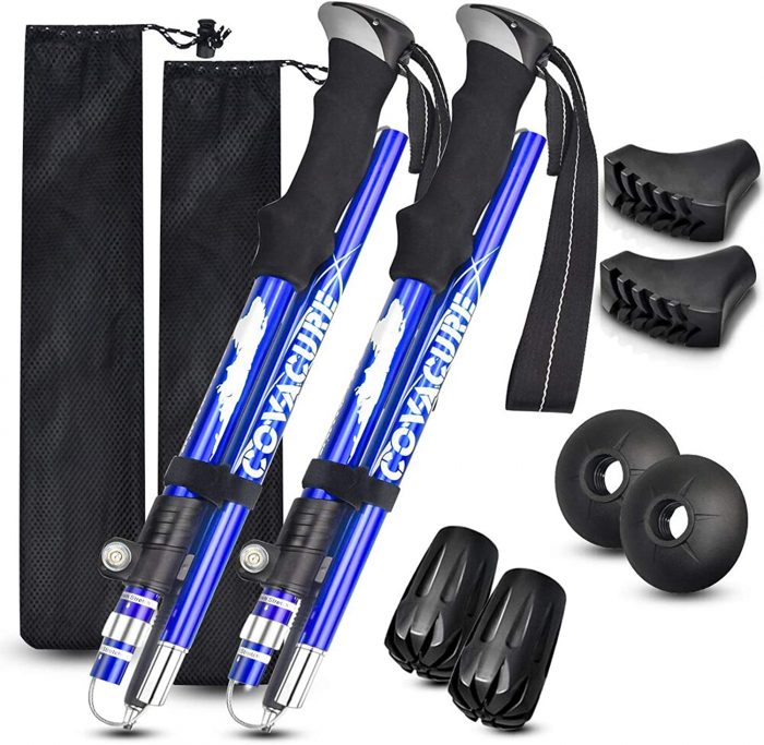 Covacure Trekking Poles Collapsible Hiking Poles - Image 1