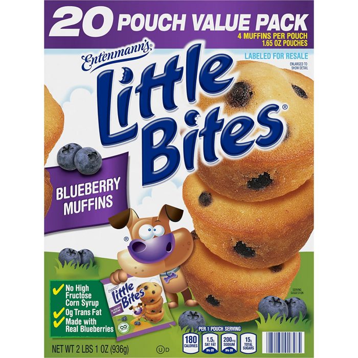 Entenmann's Little Bites Blueberry Mini Muffins Made with Real Blueberries - Image 1
