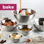 FineDine Stainless Steel Mixing Bowls (Set of 6) - Image 2