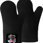 The Original Gorilla Grip Heat and Slip Resistant Silicone Oven Mitts Set
