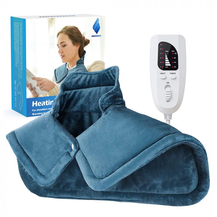 Heating Pad for Neck and Shoulders 2lb Weighted Neck Heating Pad - Image 1