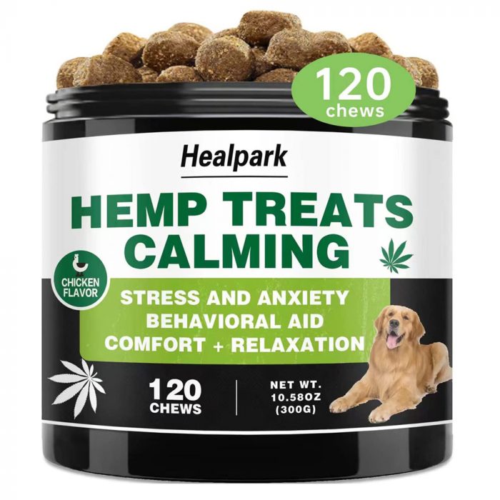 Hemp Calming Chews for Dogs with Anxiety and Stress - Image 1
