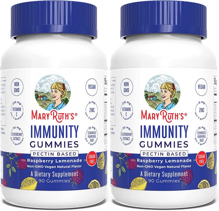 Immunity Gummies 5-in-1 by MaryRuth's (Raspberry Lemonade) - Image 1