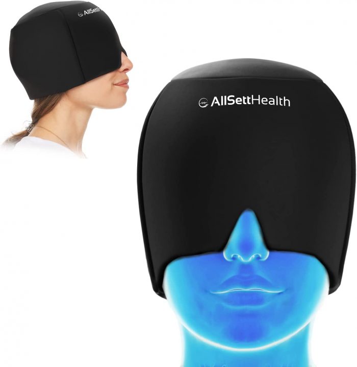 Migraine Relief Cap Ice Head Wrap Headache and Migraine Hat - Image 1