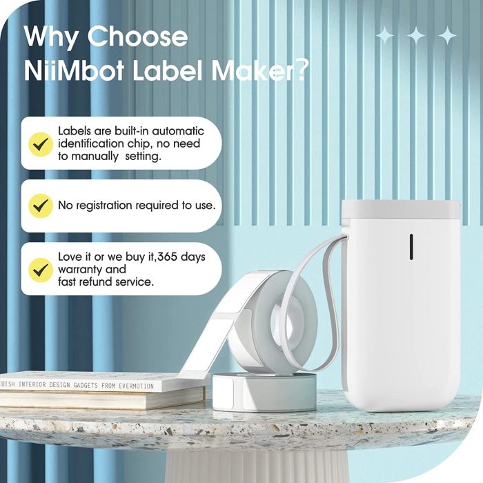 NIIMBOT Label Maker Machine D11 Label Printer Tape - Image 2