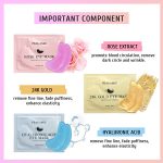 PEAUAMIE Under Eye Patchs (30 Pairs) Gold Eye Mask - Image 2