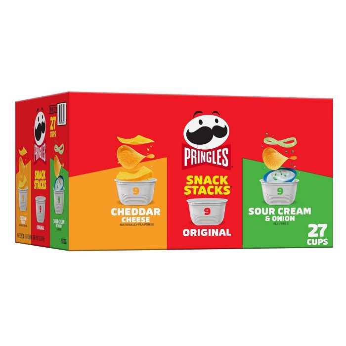 Pringles Potato Crisps Chips, Lunch Snacks - Image 1