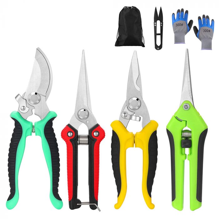 5 pack Garden Pruning Shears Stainless Steel Blades - Image 1