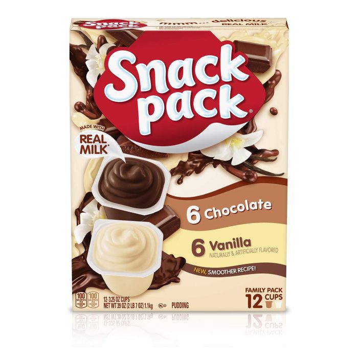 Snack Pack Chocolate and Vanilla Pudding Cups Family Pack - Image 1