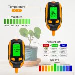 4-in-1 Soil Moisture Meter ,Digital Plant Temperature