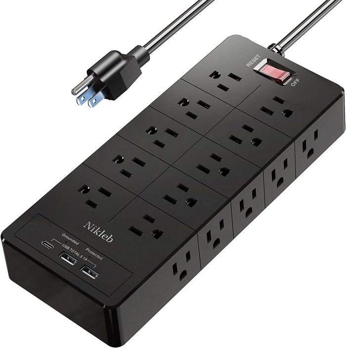 Power Strip 23 in 1, 20 Outlets Surge Protector Wall Mount - Image 1