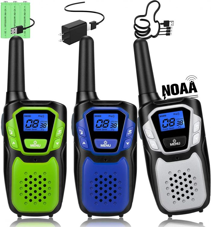 Walkie Talkies 3 Pack Rechargeable - Image 1