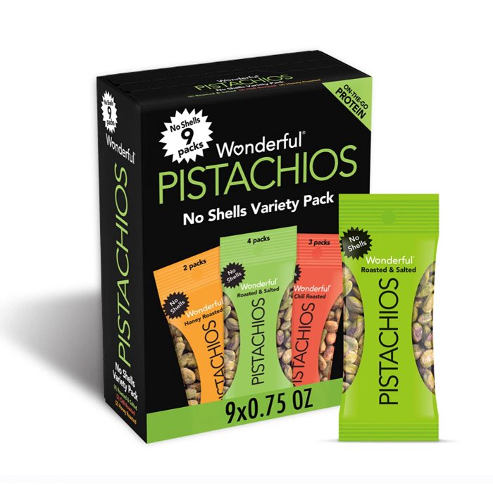 Wonderful Pistachios, No Shells, Variety Pack, 0.75oz - Image 1