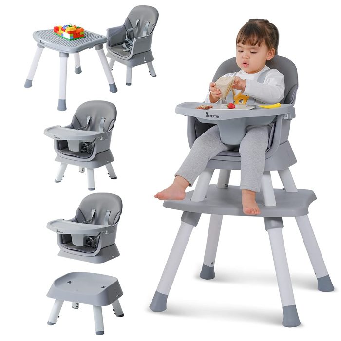 ZEBRATER Baby High Chair 8 in 1 High Chairs for Babies and Toddlers - Image 1